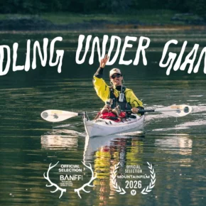 Paddling under giants