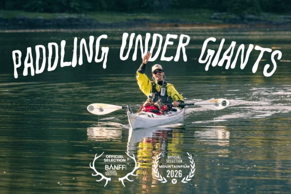 Paddling under giants