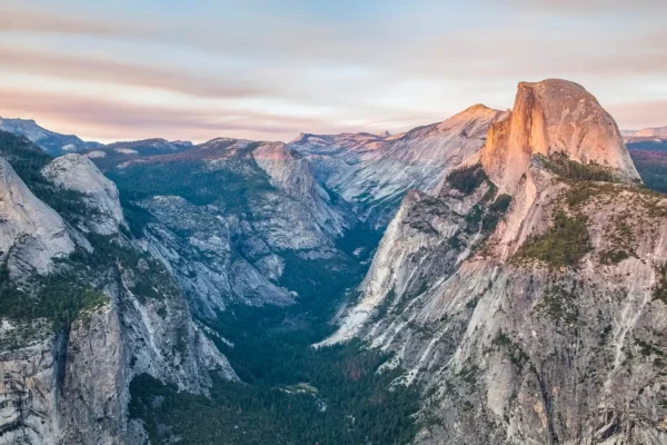 Yosemite vue aerienne