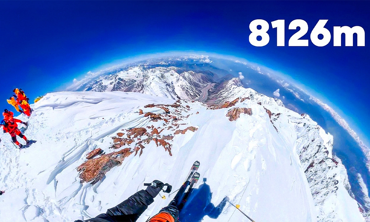 Andrzej Bargiel descente à ski intégrale du Nanga Parbat