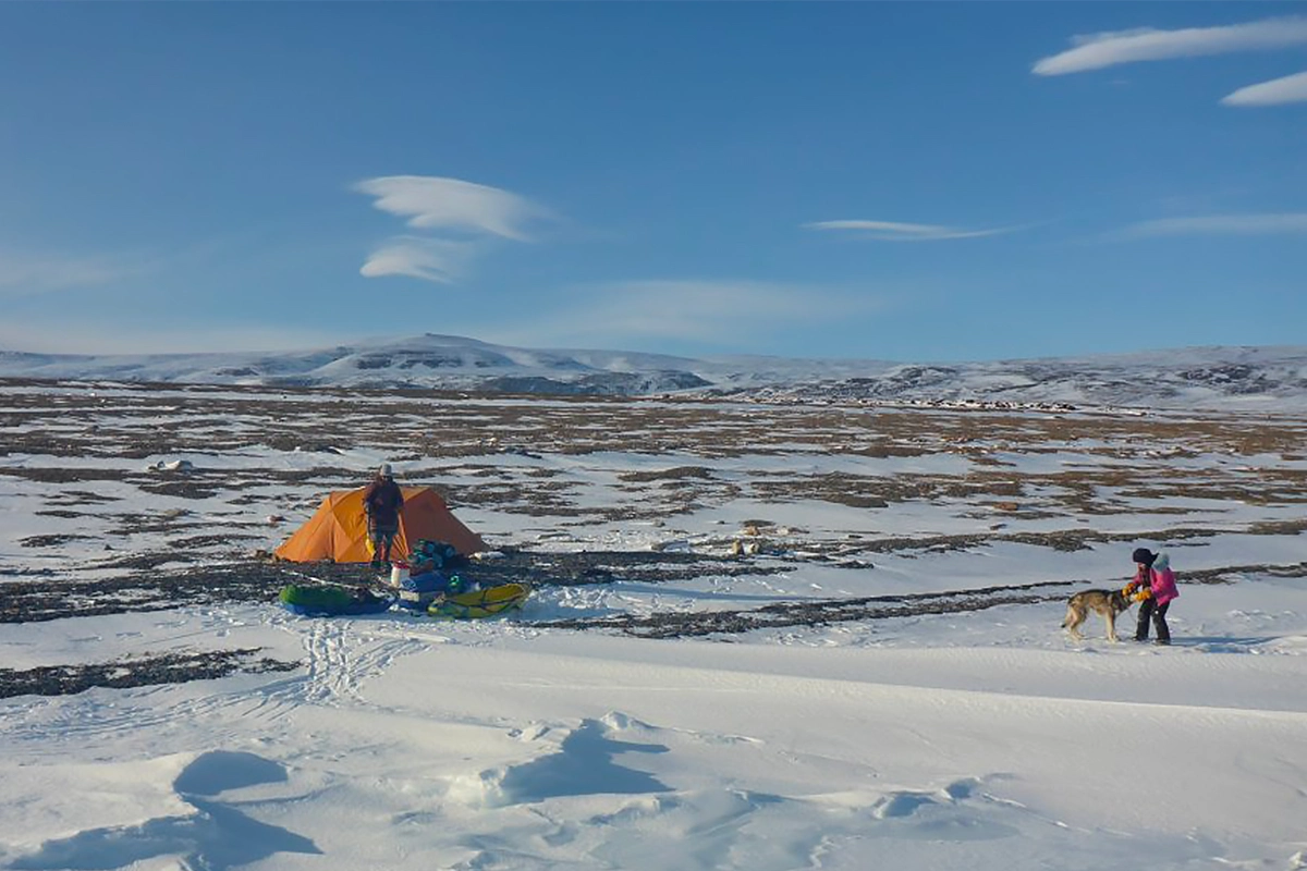 Baffin hivernage 2019 2020 : camping de la famille du Vagabond