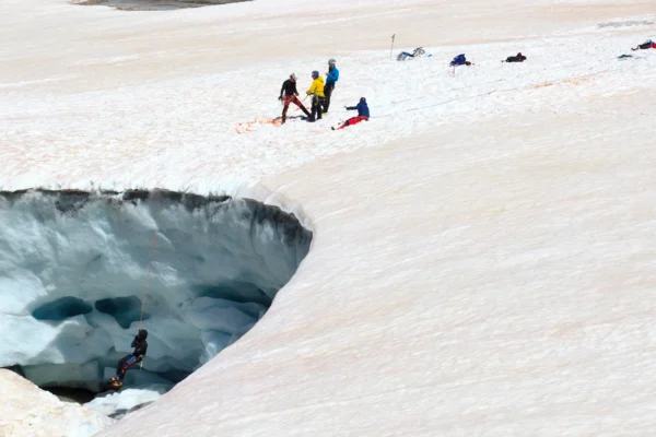 chute crevasse